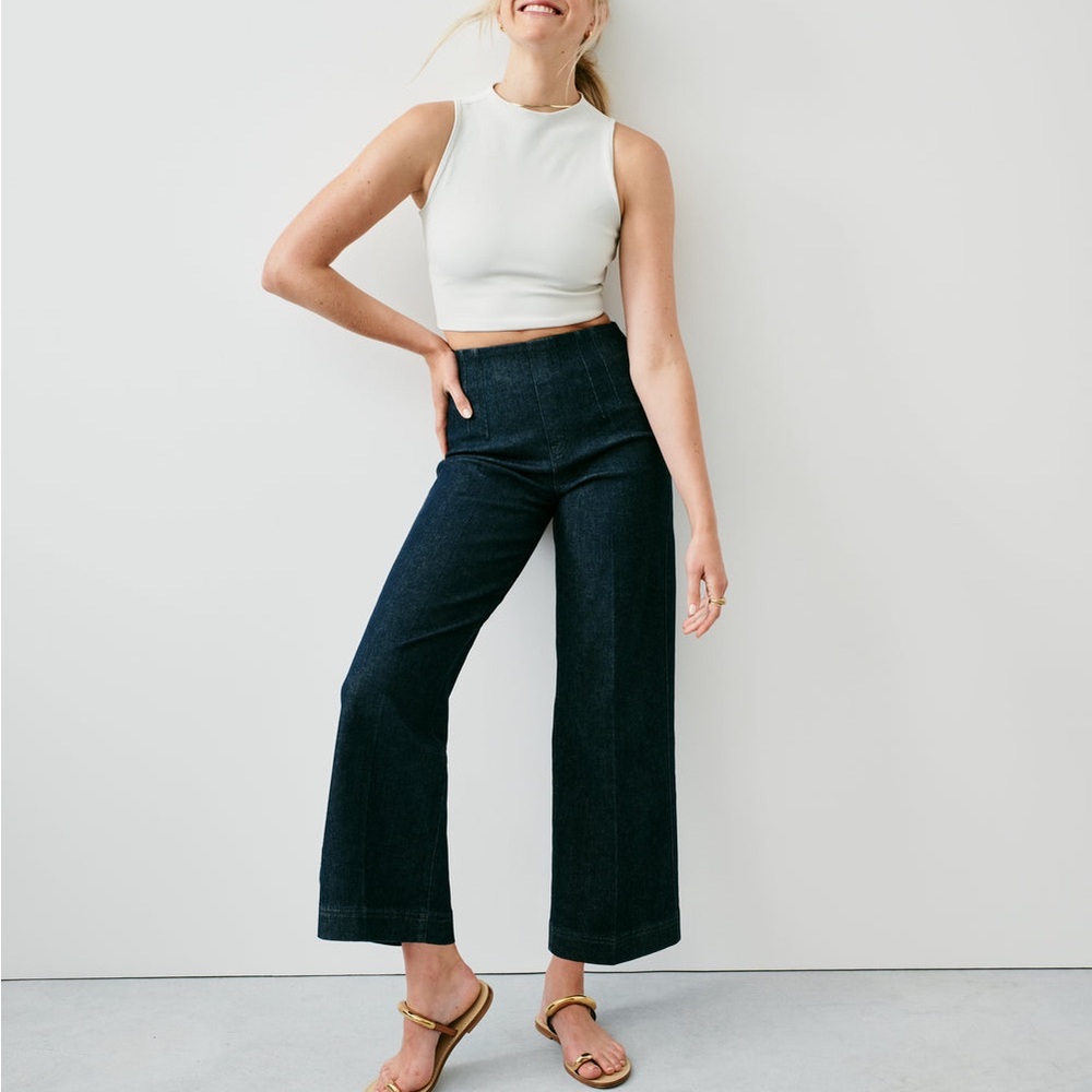 Spanx wide leg jeans NWT